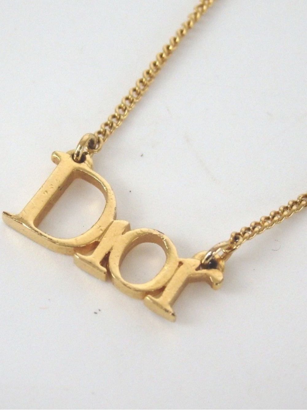 Dior Gold Letter Pendant Necklace - Picture 2 of 6